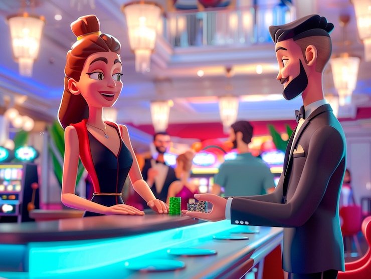 Pengguna membaca panduan Roulette Eropa